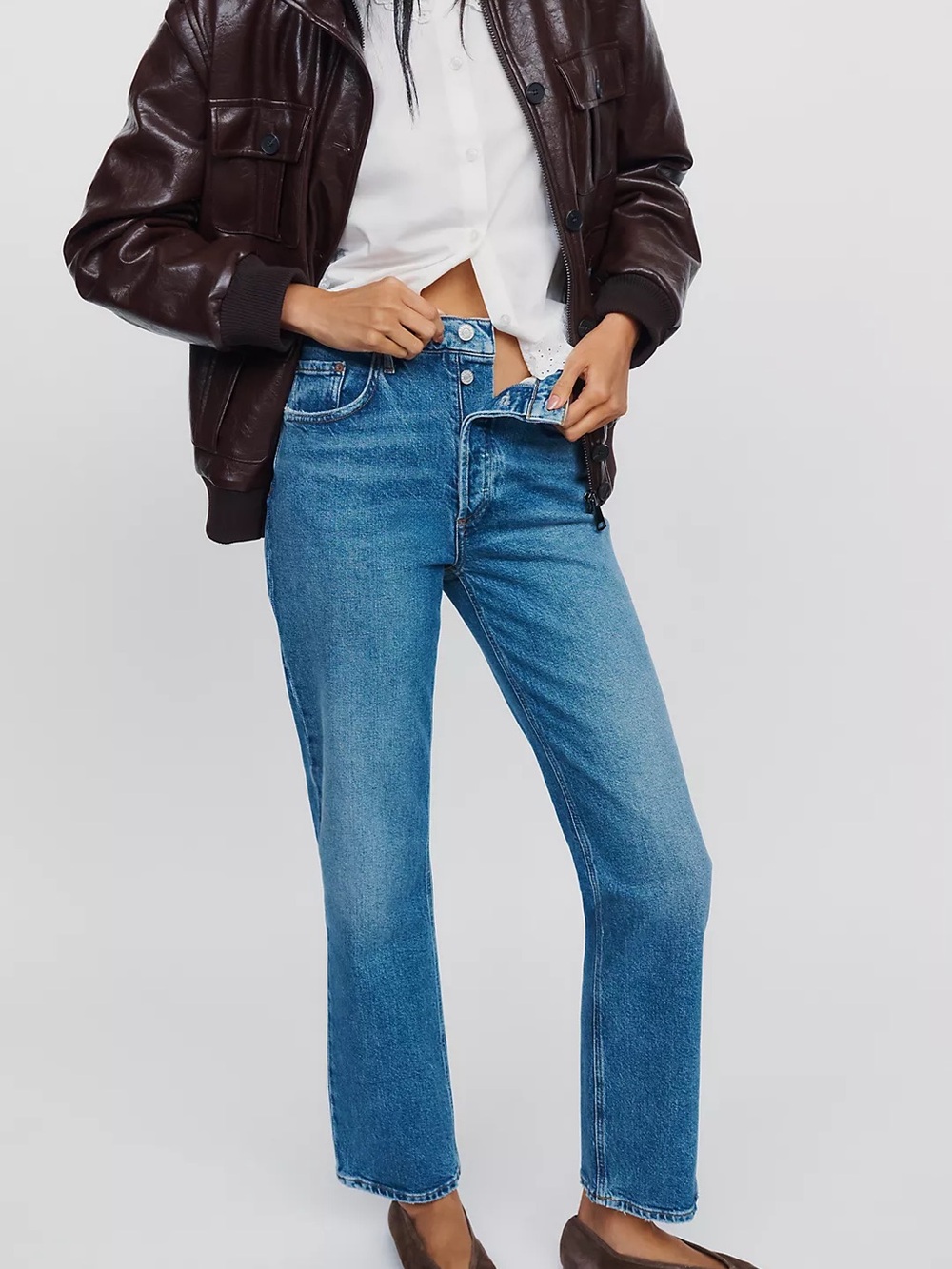 AGOLDE Lana High Rise Straight Jeans Size 27